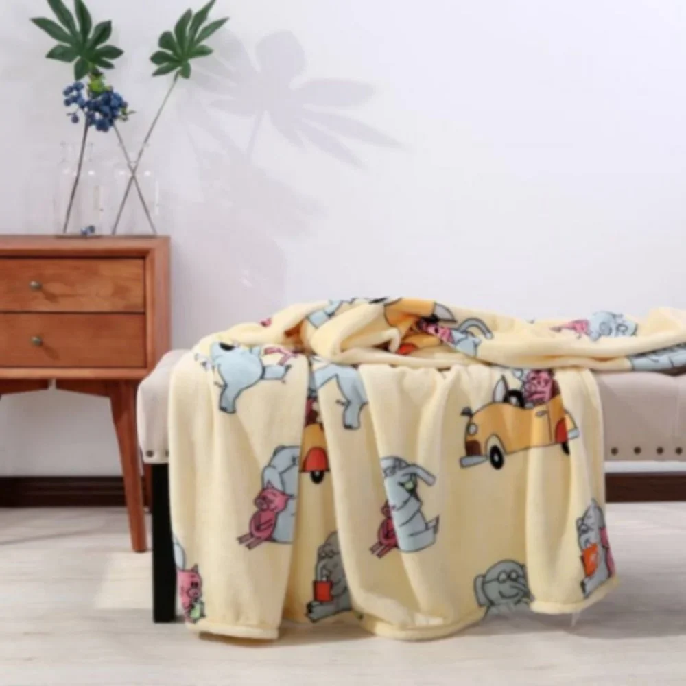 Mo Willems Elephant & Piggie Plush Throw Blanket by Berkshire Blanket